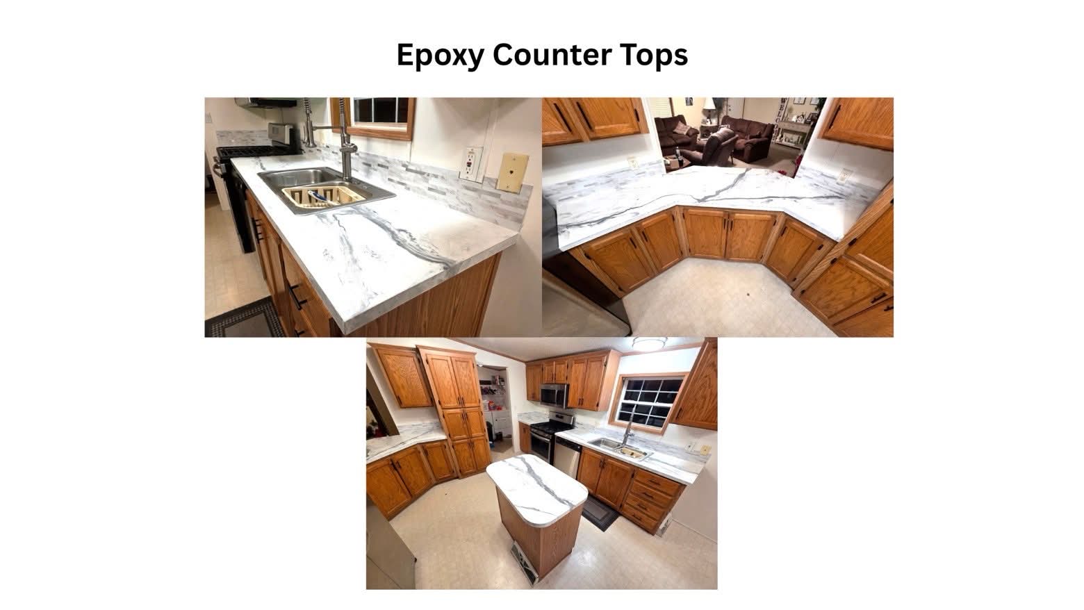 Epoxy counter tops